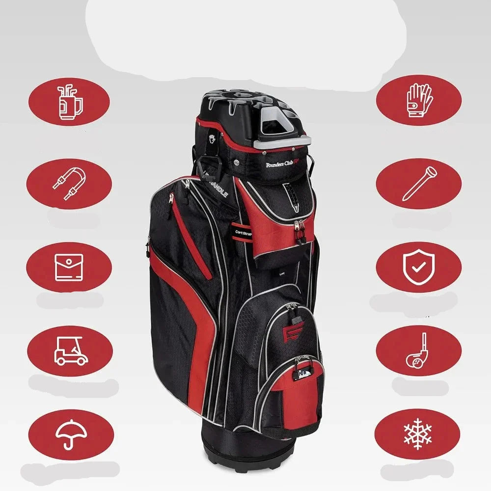Elevate Your Golf Game with 14-Compartment Cart Bag