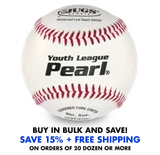 Jugs Sports Bucket of JUGS Youth League Pearl Baseballs