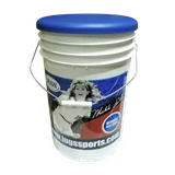 Jugs Sports Bucket of JUGS LeatherLast Softballs