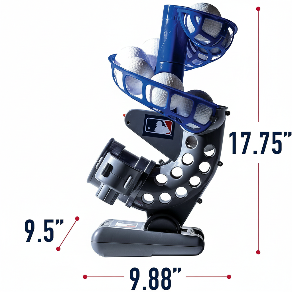 Franklin Sports MLB Electronic Baseball Pitching Machine Adjustable Height